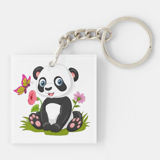 Panda Schlüsselanhänger (Rückseite)