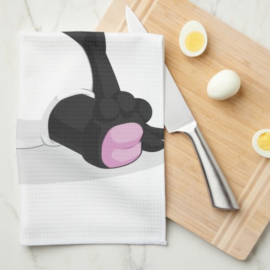 Panda-Schreien Geschirrtuch (Viertel Falte)