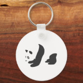 Panda (schwarz) schlüsselanhänger (Vorderseite)