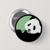 Panda. seagreen Kreis Button (Vorne & Hinten)