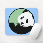 panda. seagreen Kreis. Mousepad (Mit Mouse)