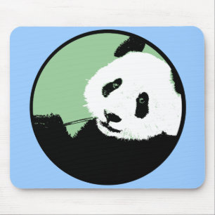 panda. seagreen Kreis. Mousepad