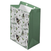 Panda Seamless Pattern Baby Blanket Mittlere Geschenktüte (Vorderseite Schrägansicht)