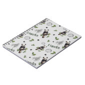 Panda Seamless Pattern Baby Blanket Notizblock (Linke Seite)