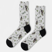 Panda Seamless Pattern Baby Blanket Socken (Linkes Detail)
