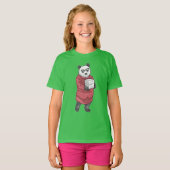 Panda Secretary Stack of Paper T-Shirt (Vorne ganz)