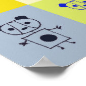 panda seltsam poster (Ecke)