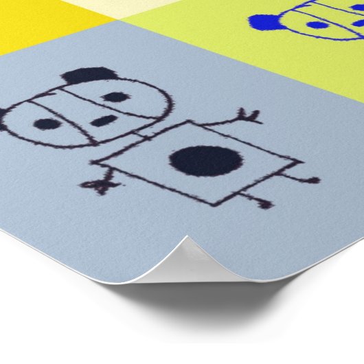 panda seltsam poster (Ecke)