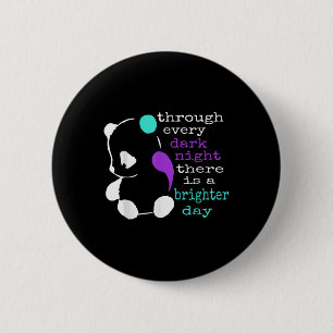 Panda Semicolon Gift Suicide Prevention Awareness Button