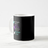 Panda Semicolon Gift Suicide Prevention Awareness Kaffeetasse (Vorderseite Links)