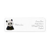 Panda sender sticker (Vorne)