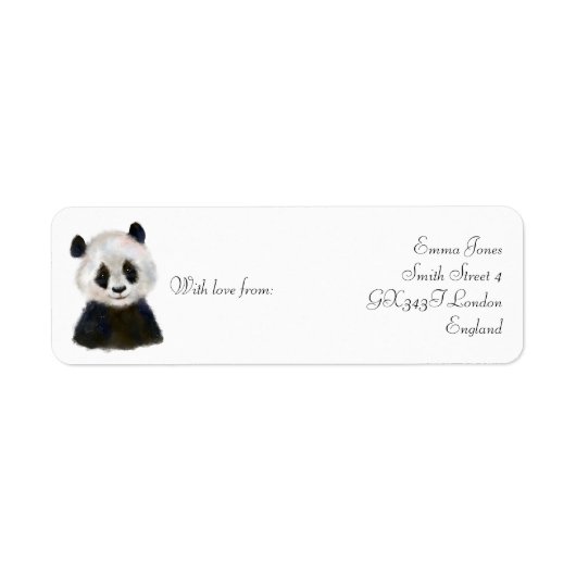 Panda sender sticker (Vorne)