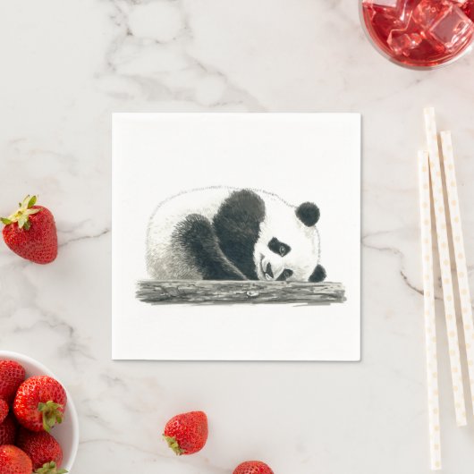 Panda Serviette (Beispiel)