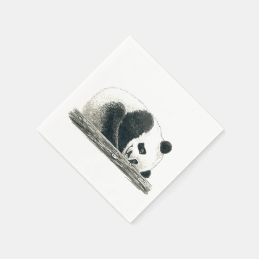 Panda Serviette (Ecke)