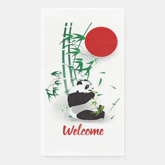 Panda Serviette (Vorderseite)