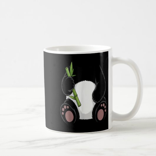 Panda Shirt Adult Kids Men Women Panda Bear Costum Kaffeetasse (Rechts)
