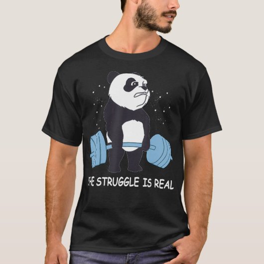 Panda Shirt Der Kampf ist ein echter Bärenstillsta (Vorderseite)