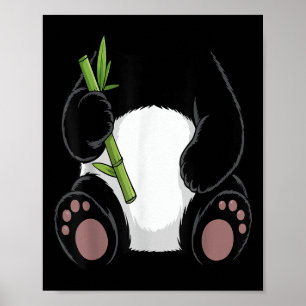 Panda-Shirt Erwachsene Kinder Männer Frauen Panda- Poster