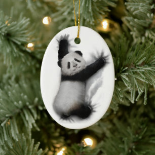 Panda Shirt Humour Graphic Animal T - Shirt Gesche Keramik Ornament