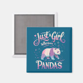 Panda Shirt Women Men Cute Funny Magnet (Vorderseite/Rückseite)