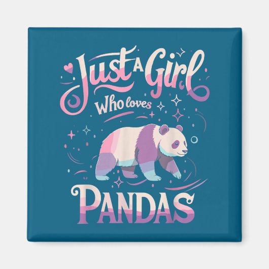 Panda Shirt Women Men Cute Funny Magnet (Vorne)