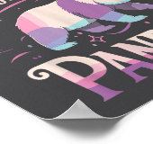 Panda Shirt Women Men Cute Funny  Poster (Ecke)