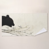 Panda-Silhouette Badehandtuch (Badehandtuch)