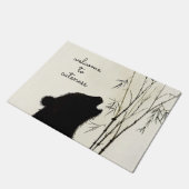 Panda-Silhouette Fußmatte (Schrägansicht)