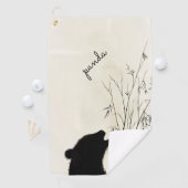 Panda-Silhouette Golfhandtuch (Insitu)