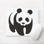 Panda-Silhouette-Kontur Mousepad (Mit Mouse)