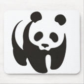 Panda-Silhouette-Kontur Mousepad (Vorne)