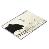 Panda-Silhouette Notizblock (Linke Seite)