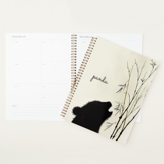 Panda-Silhouette Planer (Anzeige)