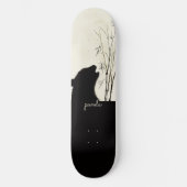 Panda-Silhouette Skateboard (Vorderseite)