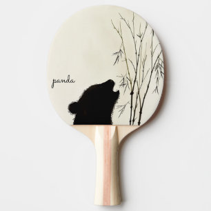 Panda-Silhouette Tischtennis Schläger
