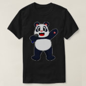 Panda Singer Microphone T-Shirt (Design vorne)