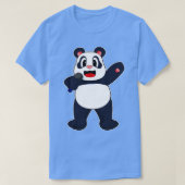 Panda Singer Microphone T-Shirt (Design vorne)