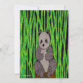 Panda (Single) - Grußkarte Feiertagskarte (Vorderseite)
