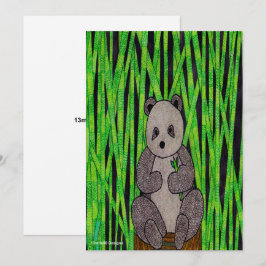 Panda (Single) - Grußkarte Feiertagskarte