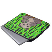 Panda (Single) - Laptop-Sieb Laptopschutzhülle (Vorne Knopf)