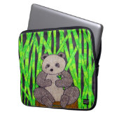 Panda (Single) - Laptop-Sieb Laptopschutzhülle (Vorderseite Links)