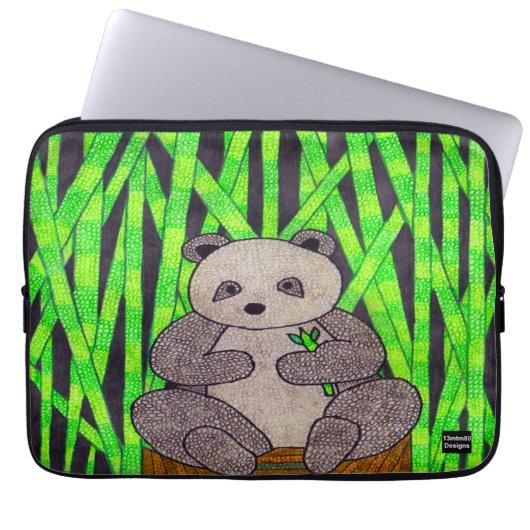 Panda (Single) - Laptop-Sieb Laptopschutzhülle (Vorderseite)