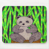 Panda (Single) - Maus-Pad Mousepad (Vorne)