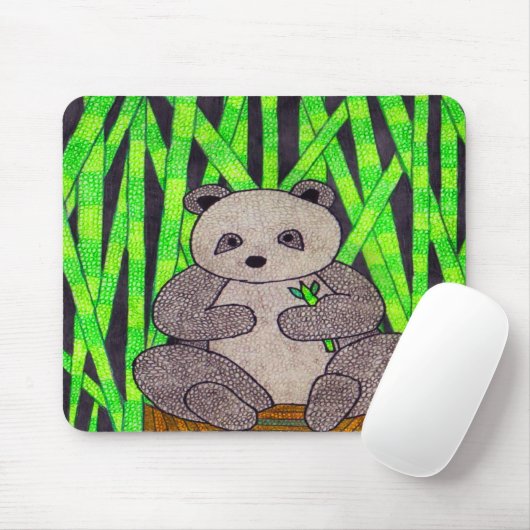 Panda (Single) - Mauspad (Mit Mouse)