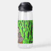 Panda (Single) - Wasserflasche Trinkflasche (Rückseite)