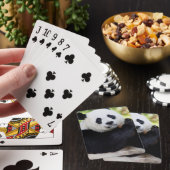 Panda-Sitzen Spielkarten (In Situ)