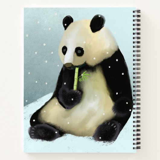 Panda Sketch Journal Notizblock (Rückseite)