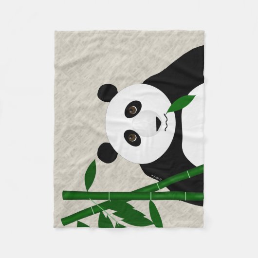 Panda Small Fleece Blanket (Vorderseite)