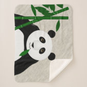 Panda Small Sherpa Blanket Sherpadecke (Vorderseite)