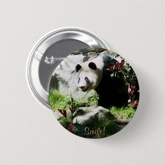 Panda Smile! Button (Vorne & Hinten)